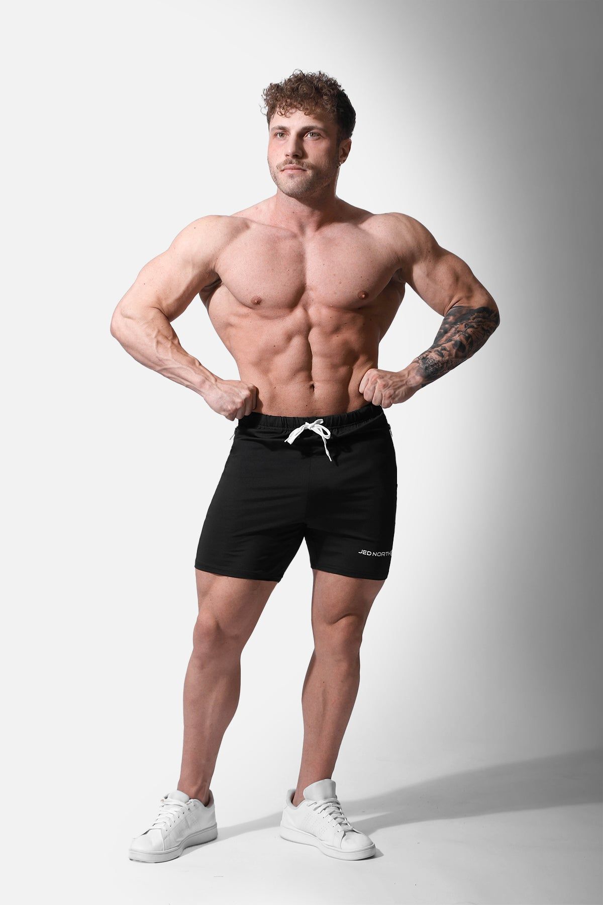 Agile Plus 5.5'' Bodybuilding Shorts w Zipper Pockets - Black sold by Jed North product image thumbnail 3