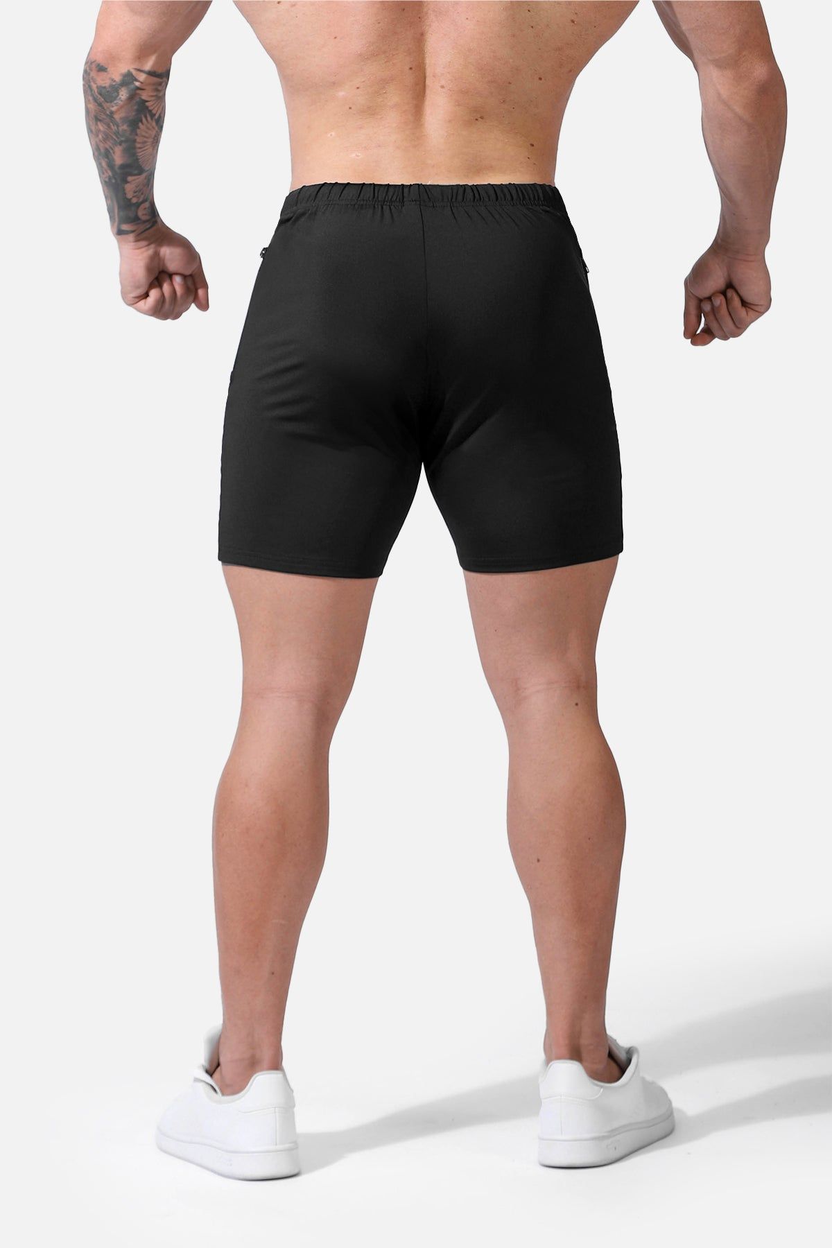 Agile Plus 5.5'' Bodybuilding Shorts w Zipper Pockets - Black sold by Jed North product image thumbnail 4