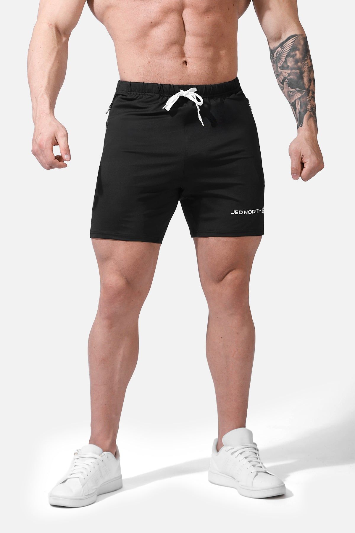 Agile Plus 5.5'' Bodybuilding Shorts w Zipper Pockets - Black sold by Jed North product image thumbnail 2