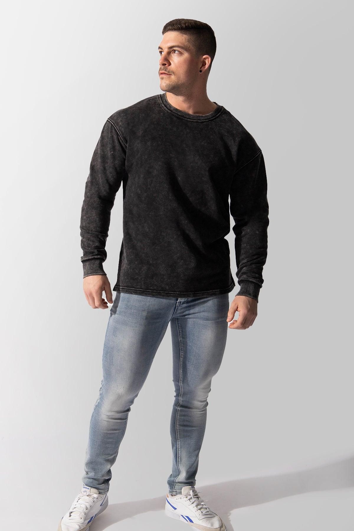 Certified Oversized Crewneck Sweater - Vintage Wash Black sold by Jed North product image thumbnail 5