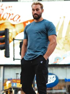 Men's Casual Fitted T-Shirt - Navy sold by Jed North
