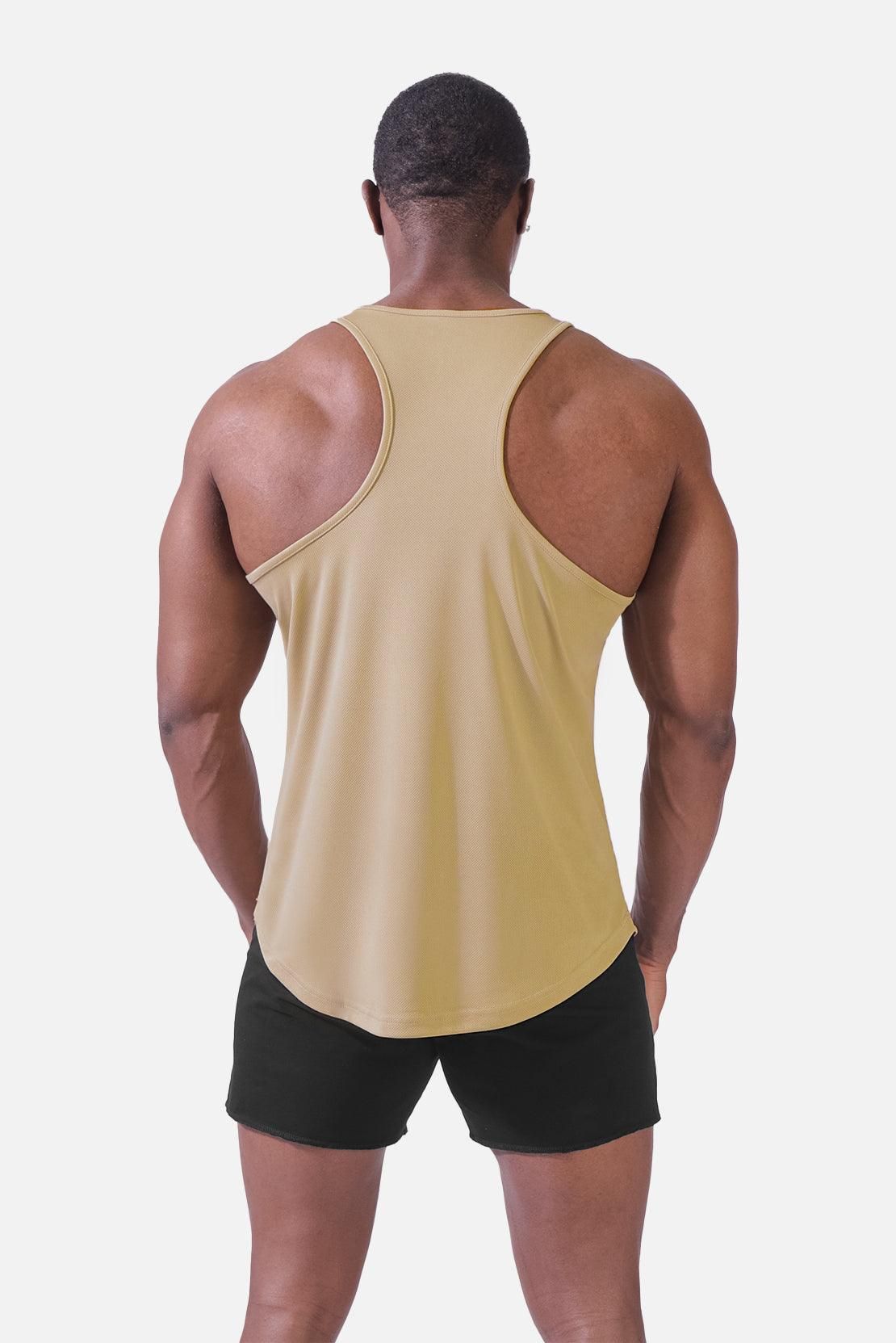 Fast-Dry Bodybuilding Workout Stringer - Khaki sold by Jed North product image thumbnail 5
