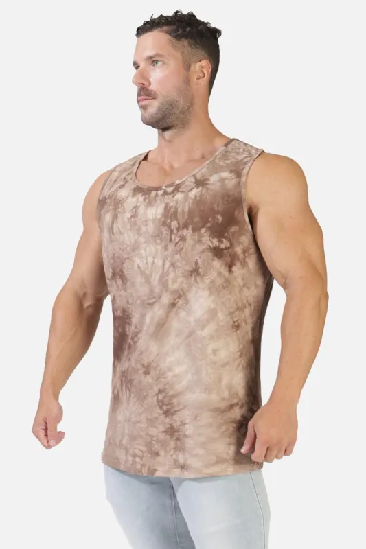 Tie-Dye Training Tank Top - Brown sold by Jed North