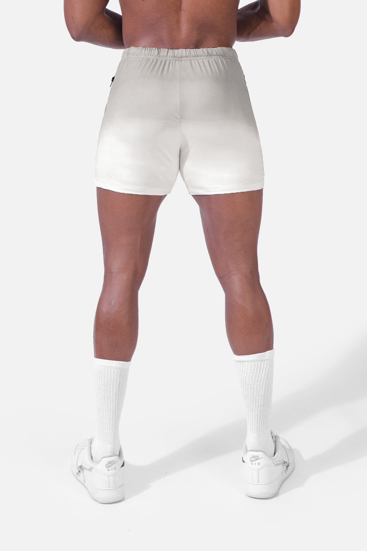Agile Bodybuilding 4'' Shorts w Zipper Pockets - Ombré Gray sold by Jed North product image thumbnail 4