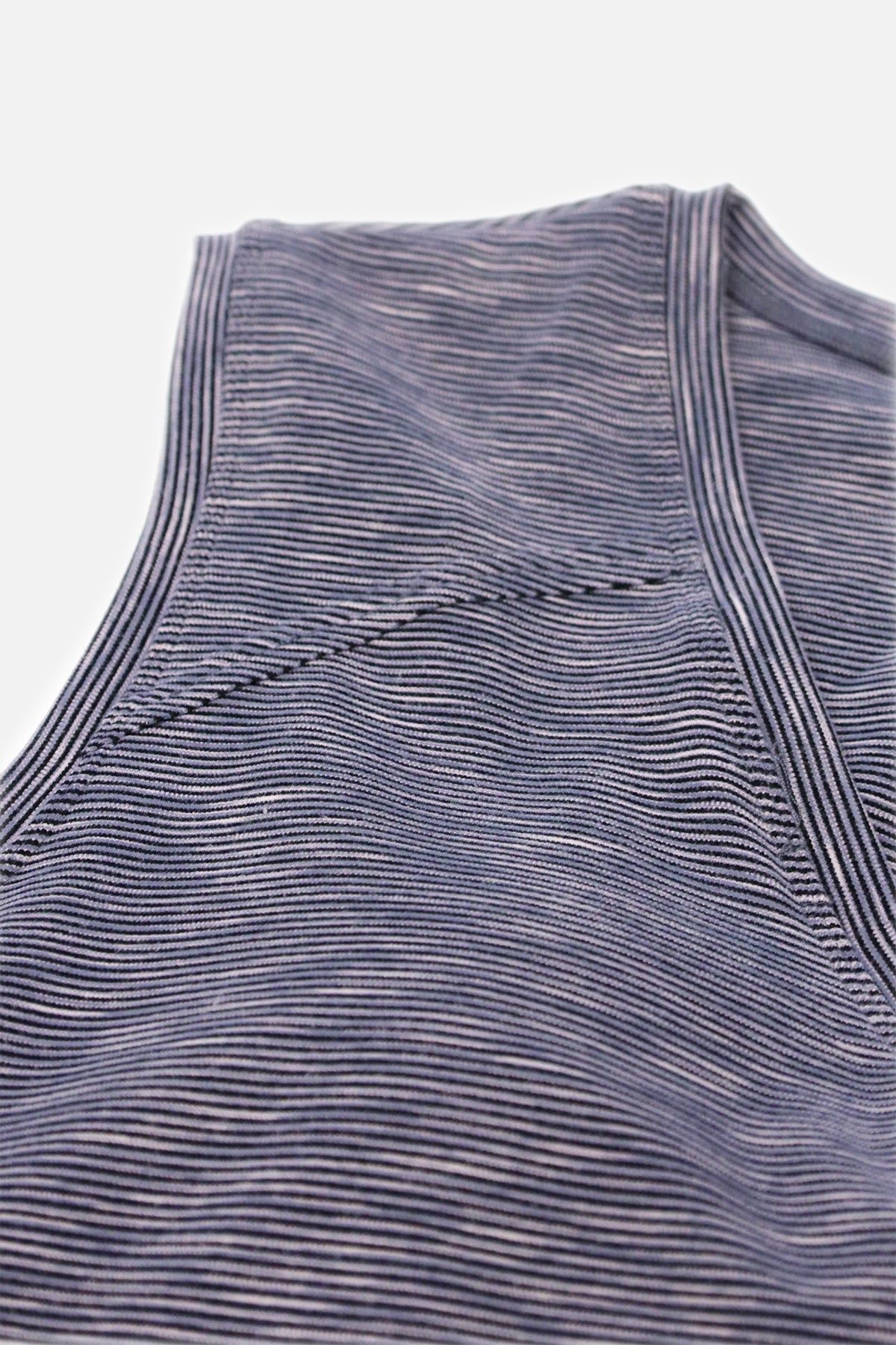 Retro Striped Crossover Crop Top - Blue sold by Jed North product image thumbnail 9