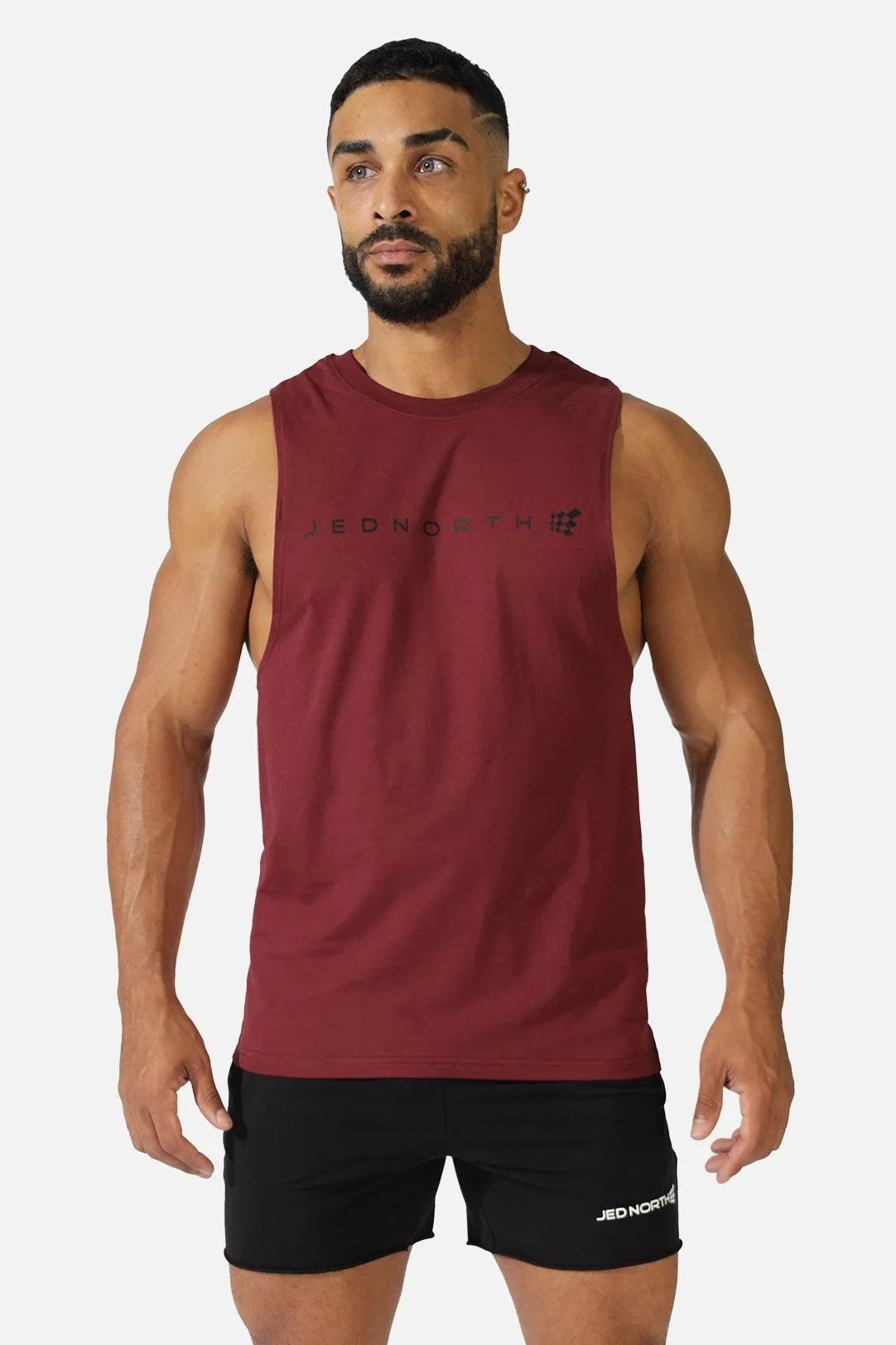 Apollo Men's Sleeveless Training Tee - Crimson Red sold by Jed North