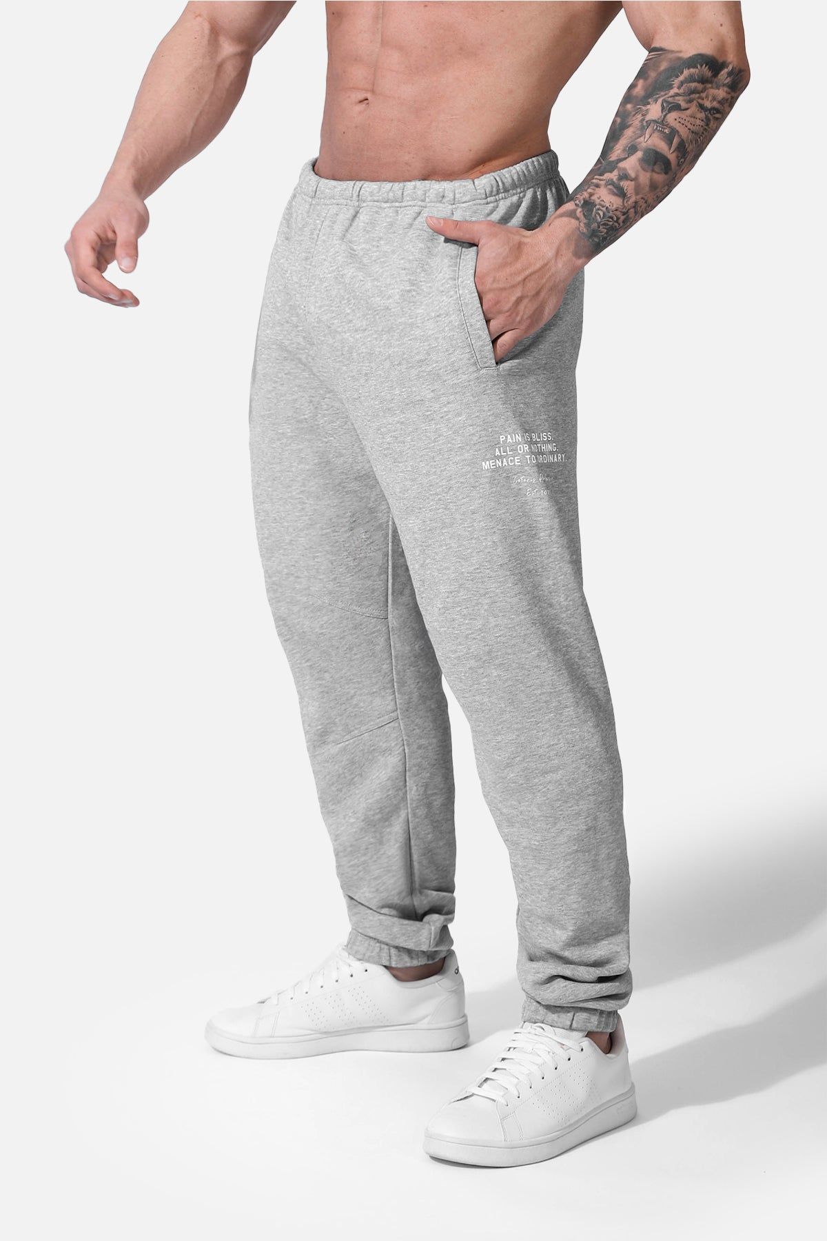 French Terry Athletic Joggers - Light Gray sold by Jed North product image thumbnail 3