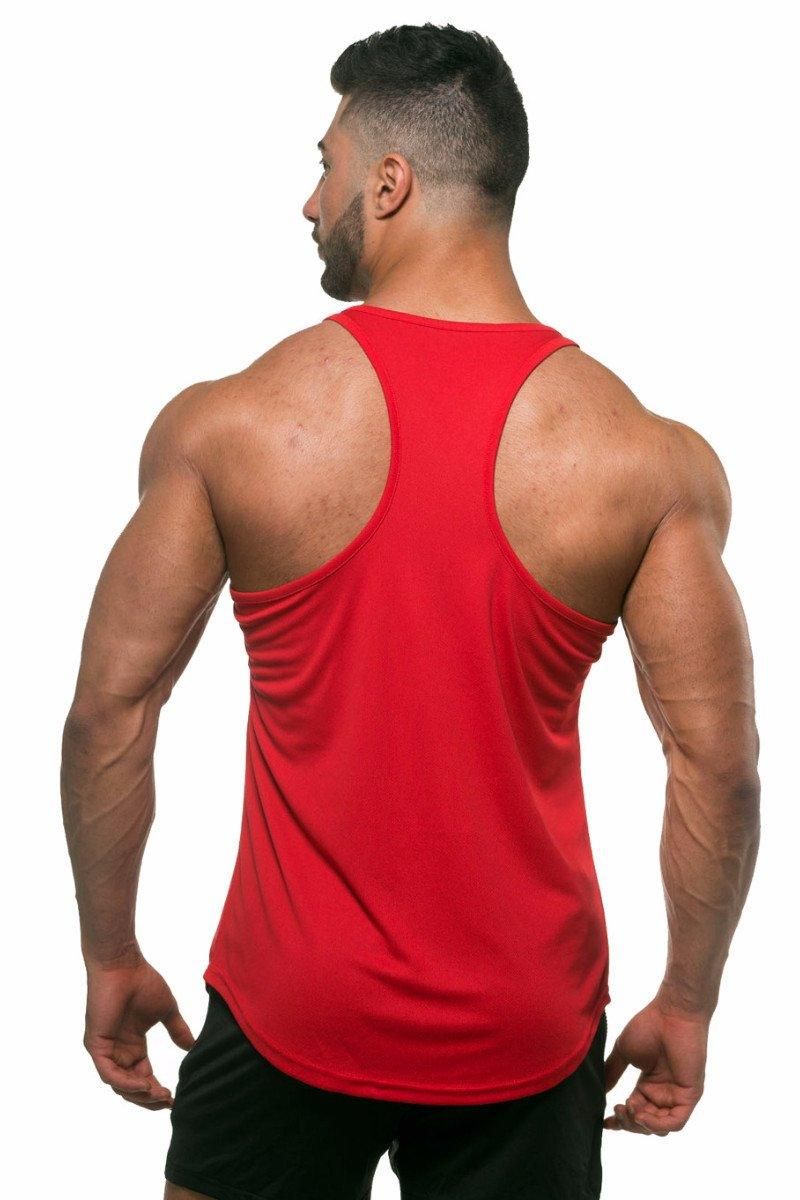 Fast-Dry Bodybuilding Workout Stringer - Red sold by Jed North product image thumbnail 5