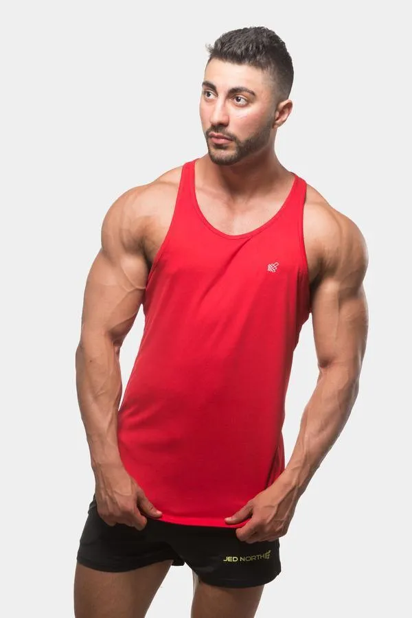 Fast-Dry Bodybuilding Workout Stringer - Red sold by Jed North product image thumbnail 2