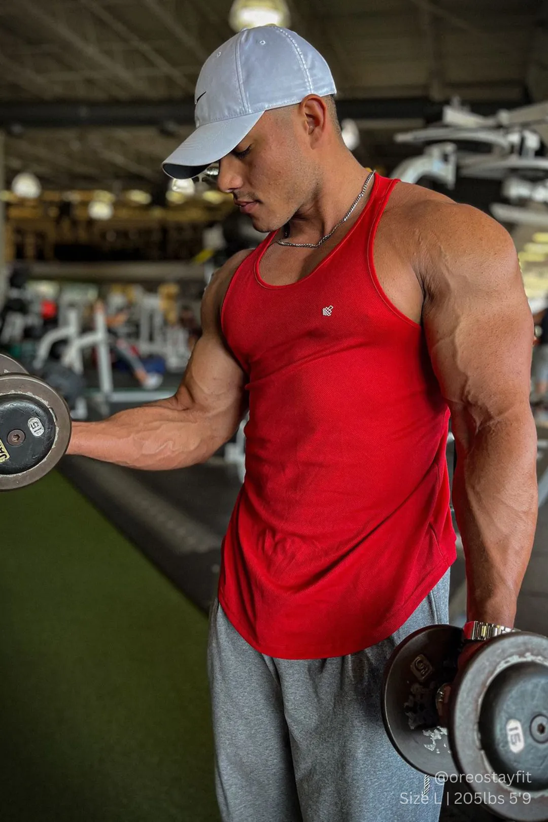 Fast-Dry Bodybuilding Workout Stringer - Red sold by Jed North product image thumbnail 5