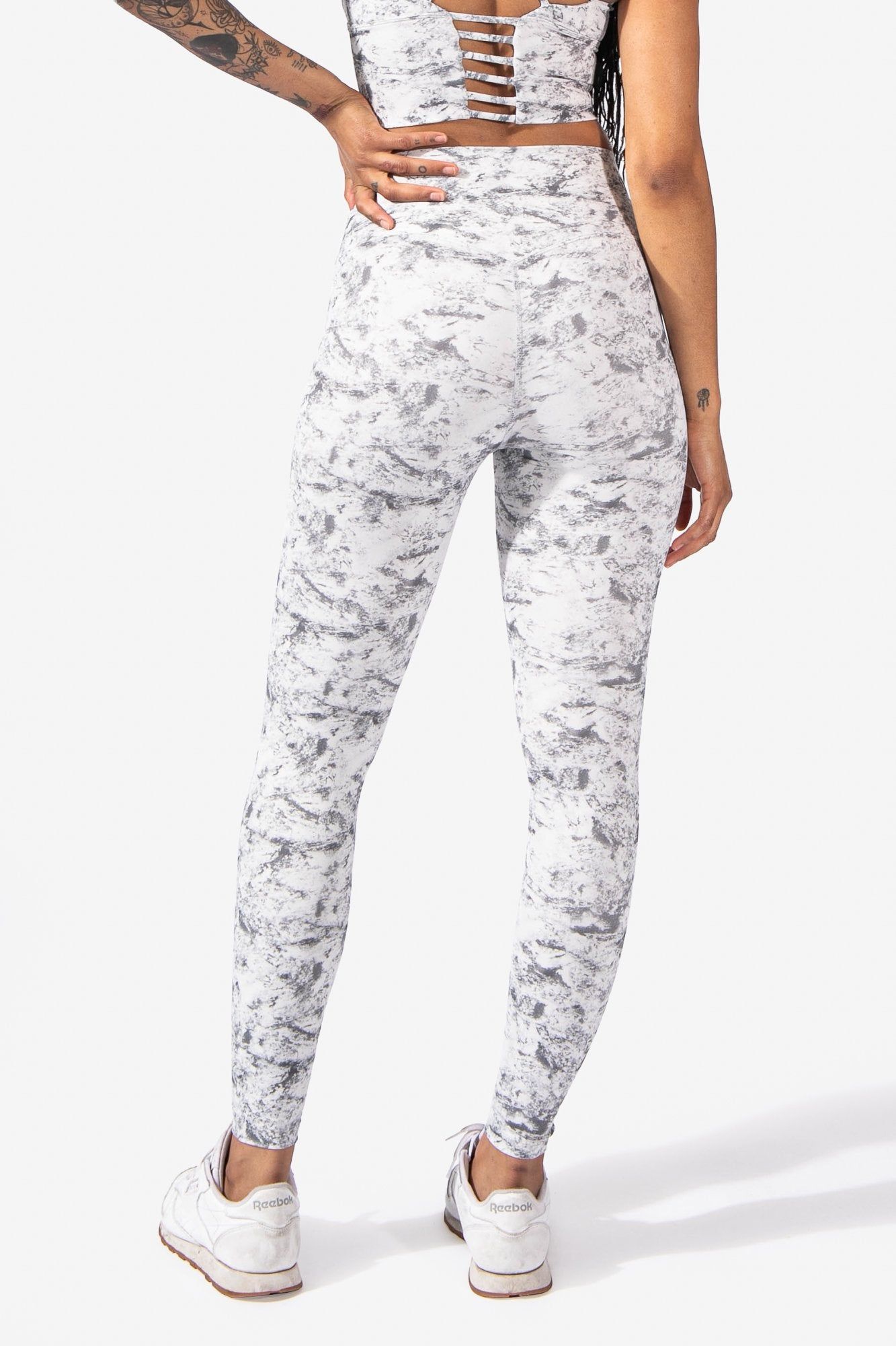 Flow High Rise Leggings - Gray Tie Dye sold by Jed North product image thumbnail 4