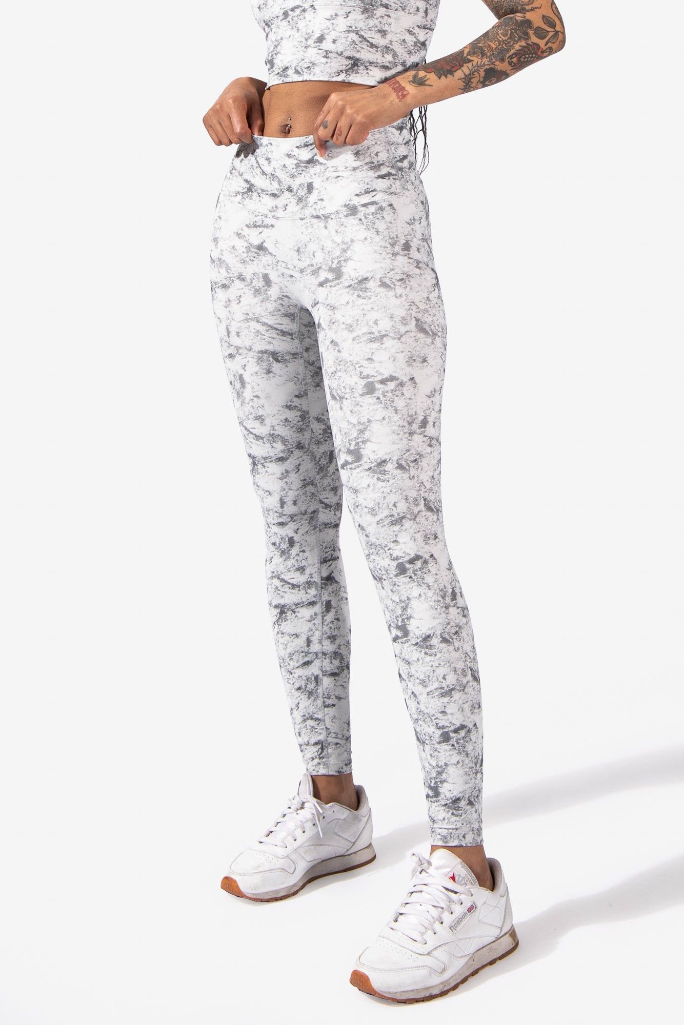 Flow High Rise Leggings - Gray Tie Dye sold by Jed North product image thumbnail 3