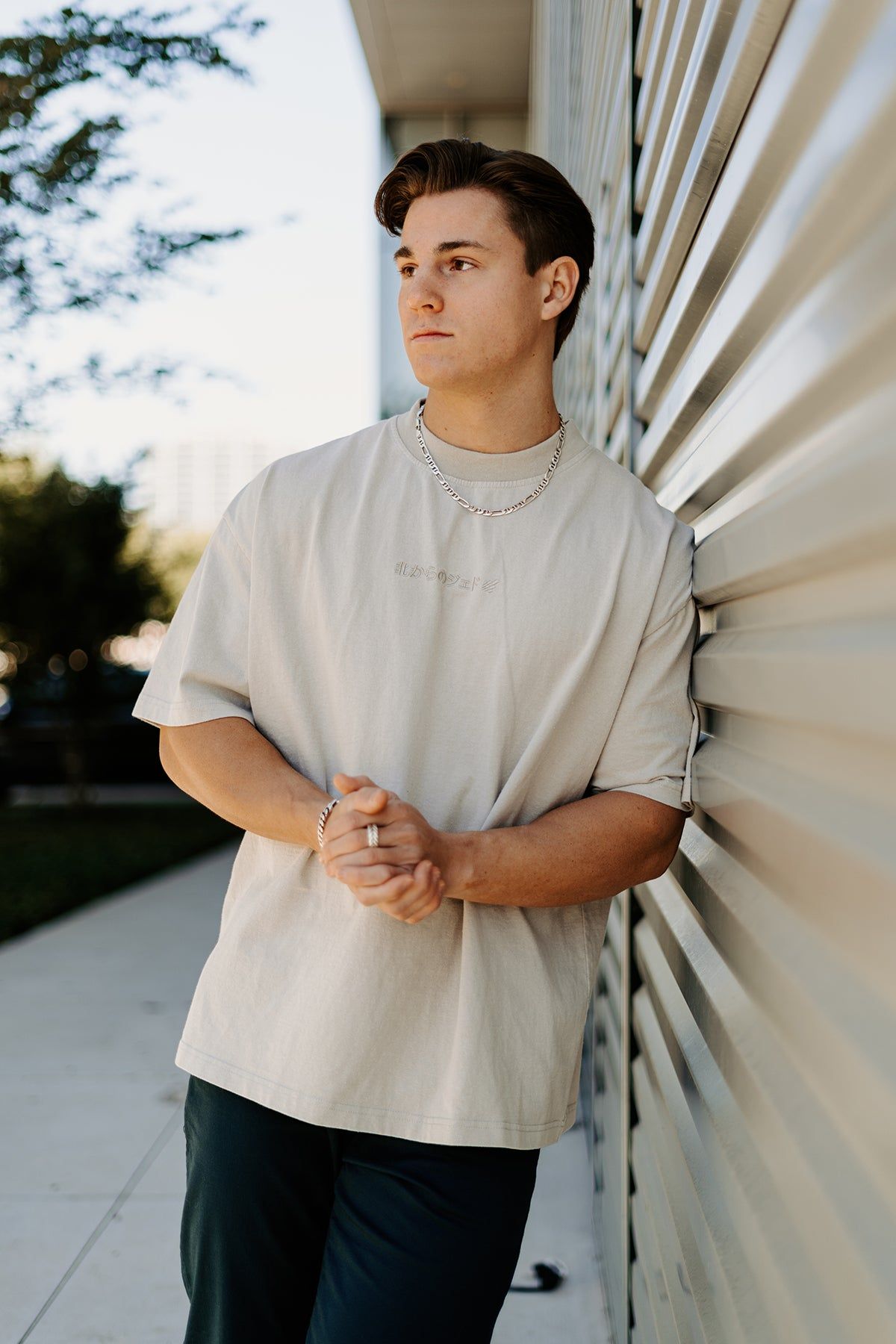 Vintage Logo Oversized T-Shirt - Washed Gray sold by Jed North