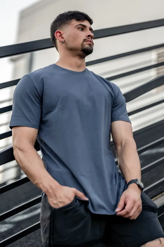 Men's Casual Fitted T-Shirt - Navy sold by Jed North
