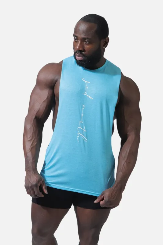 Flux Muscle Tee - Light Blue sold by Jed North
