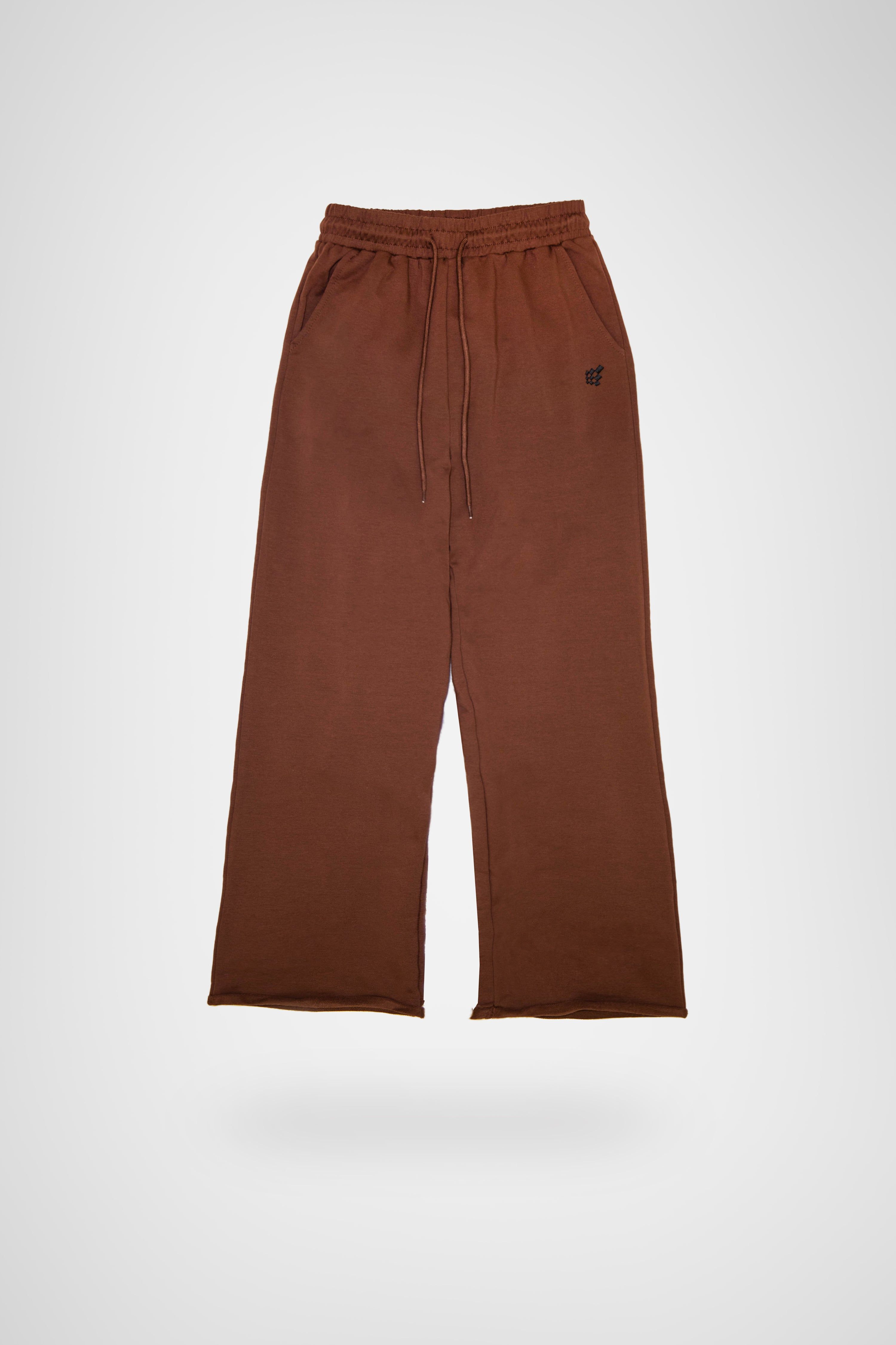 Jules Wide Leg Sweat Pants - Brown sold by Jed North product image thumbnail 3