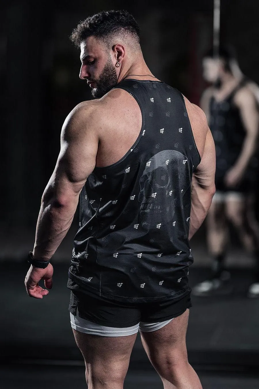 Graphic Muscle Tank Top - Skull Logo sold by Jed North