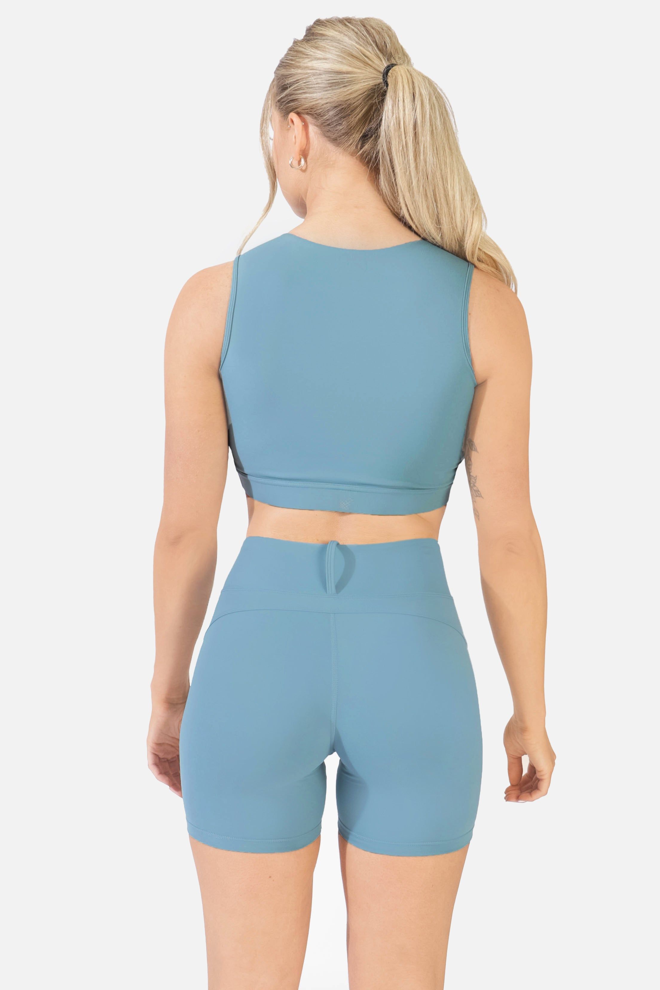 Embody Buckle Crop Top - Blue sold by Jed North product image thumbnail 4