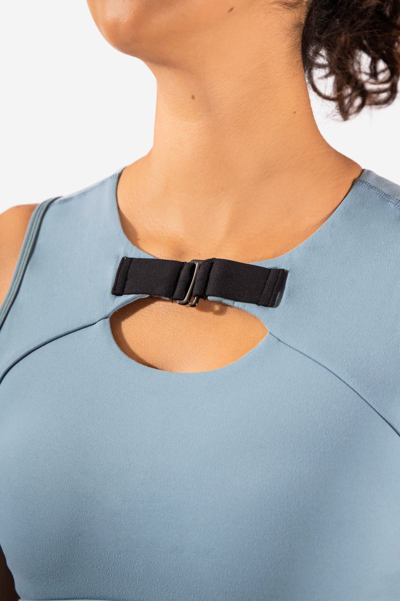 Embody Buckle Crop Top - Blue sold by Jed North product image thumbnail 3