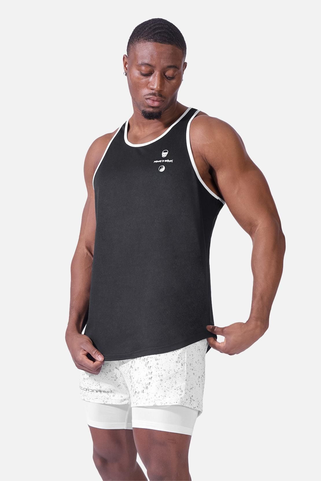 Fast-Dry Workout Stringer - White Trim Skull sold by Jed North product image thumbnail 3