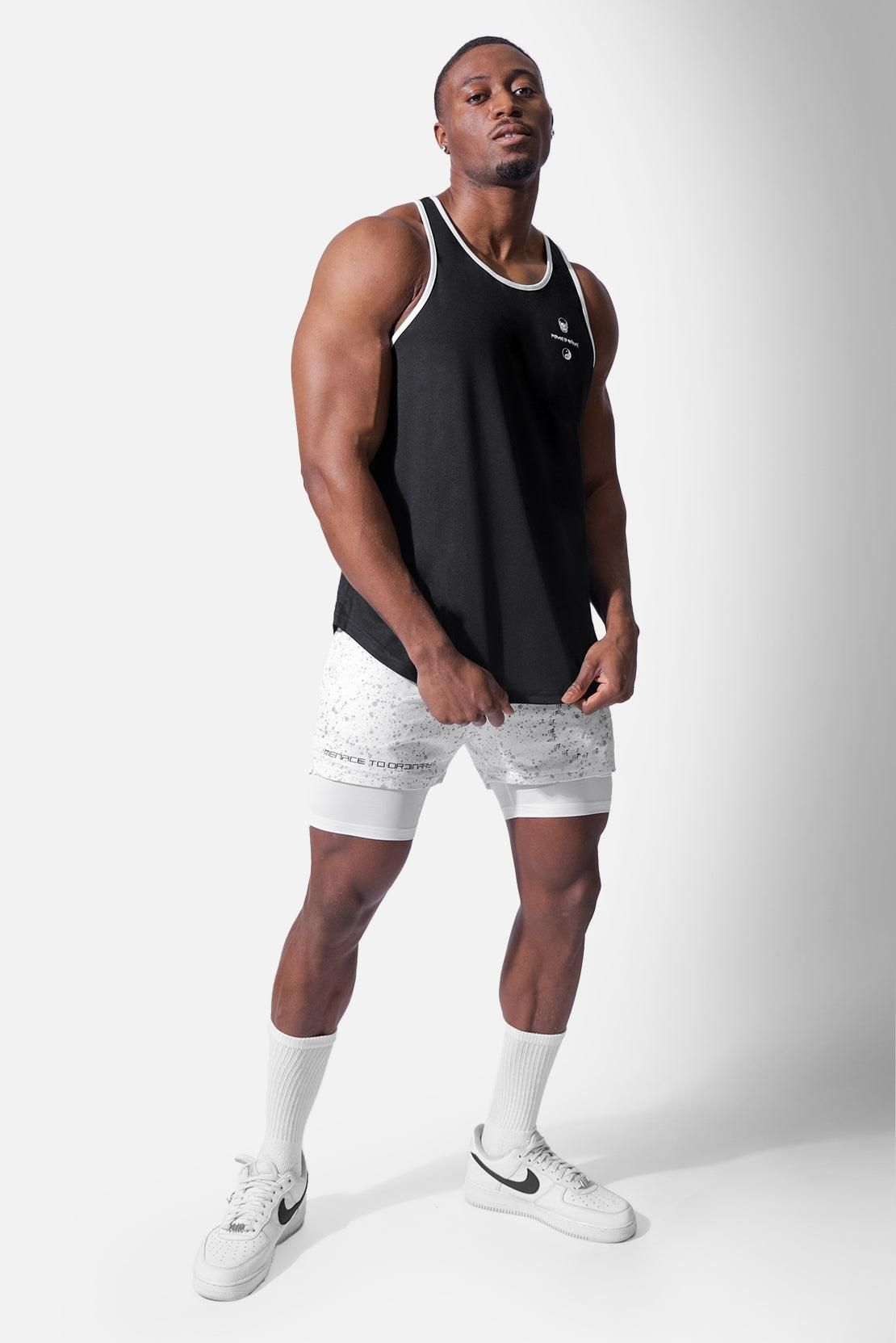 Fast-Dry Workout Stringer - White Trim Skull sold by Jed North product image thumbnail 5