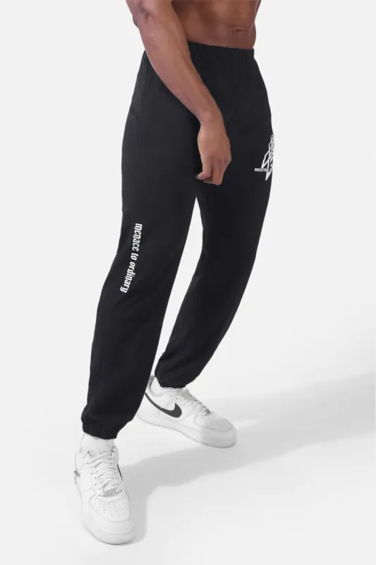 Rest Day Relaxed Fit Joggers - Black sold by Jed North