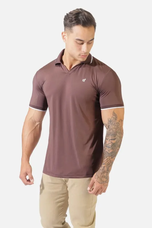 Cool Fit Classic Polo Shirt - Taupe sold by Jed North