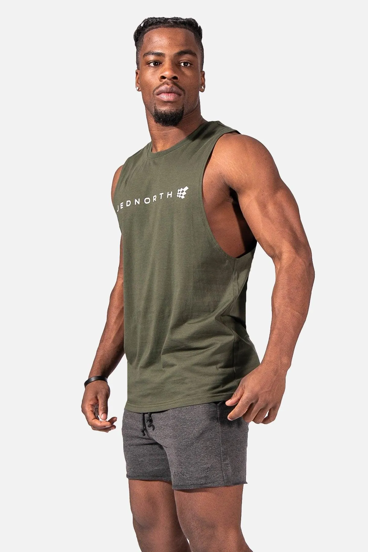 Men's Sleeveless Training Tee - Olive sold by Jed North product image thumbnail 3