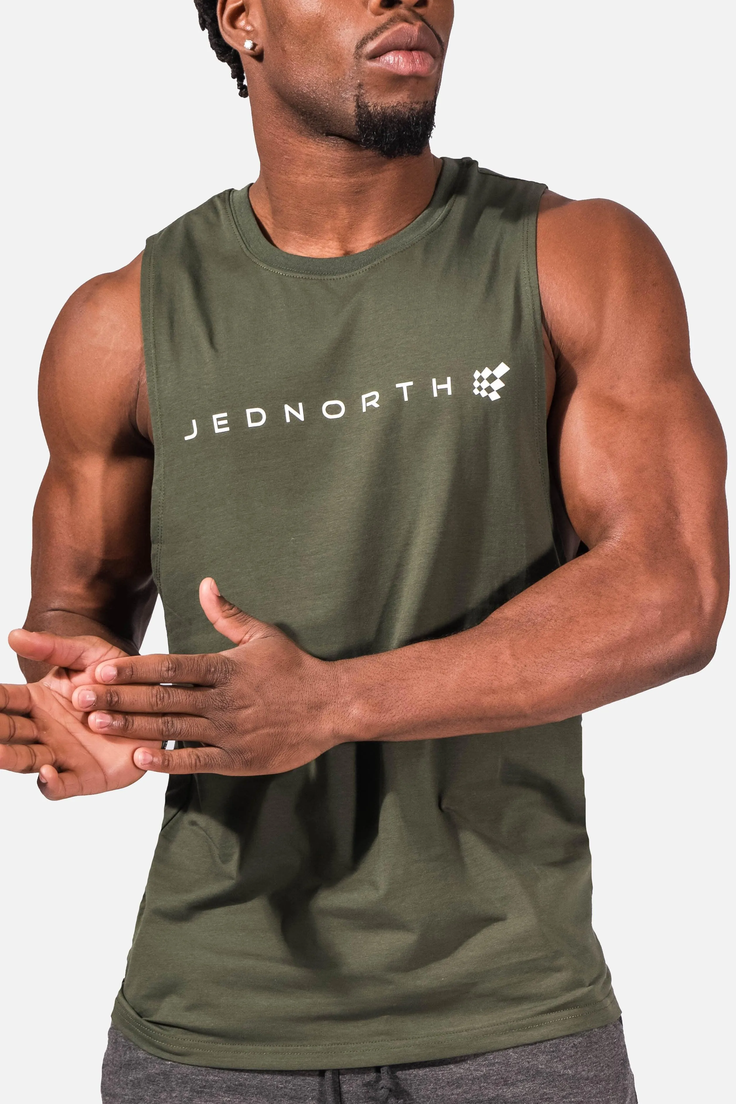 Men's Sleeveless Training Tee - Olive sold by Jed North product image thumbnail 2