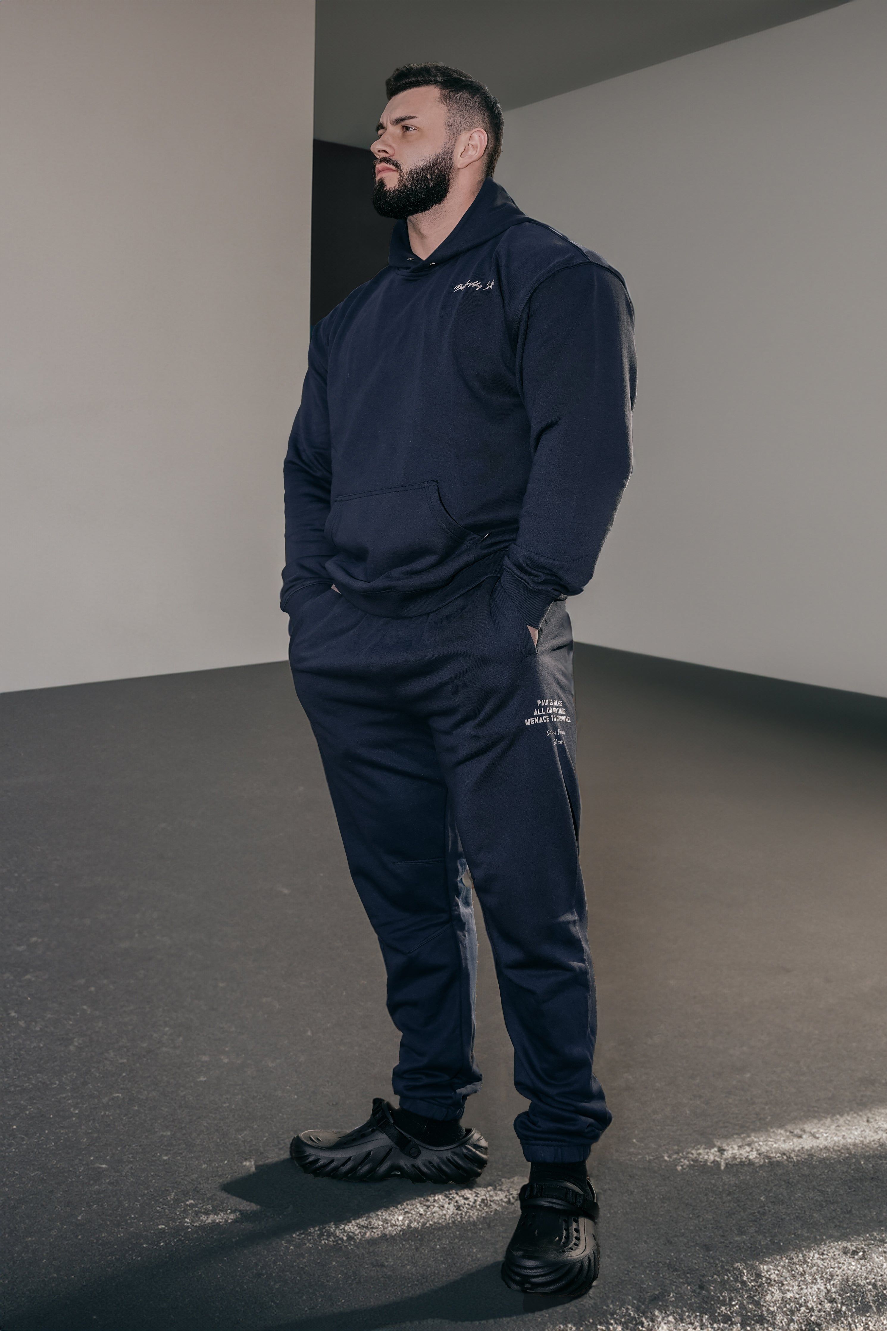 French Terry Pullover Hoodie - Navy sold by Jed North product image thumbnail 2