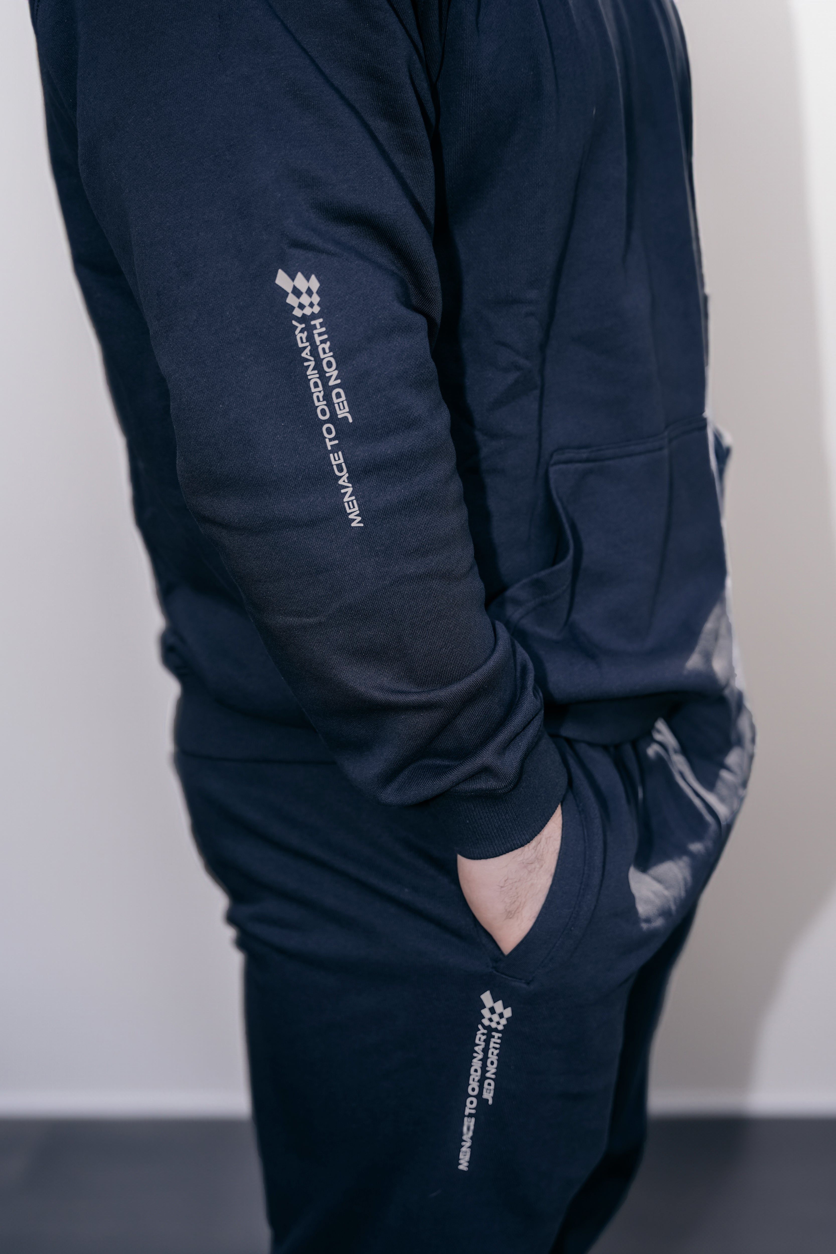 French Terry Pullover Hoodie - Navy sold by Jed North product image thumbnail 4