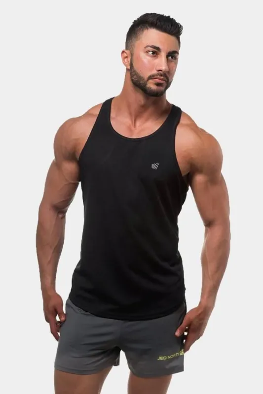 Fast-Dry Bodybuilding Workout Stringer - Black sold by Jed North