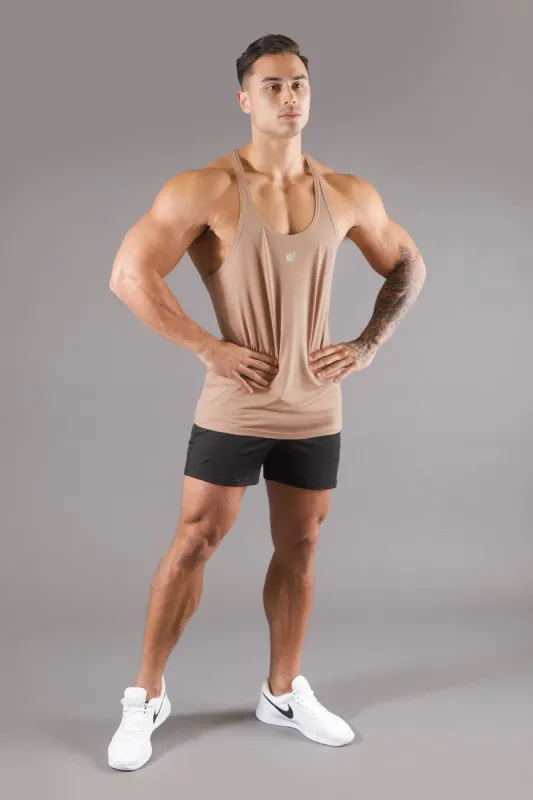 Classic Bodybuilding Racerback Stringer - Walnut Brown sold by Jed North