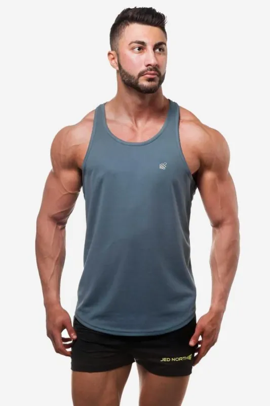 Fast-Dry Bodybuilding Workout Stringer - Gray sold by Jed North