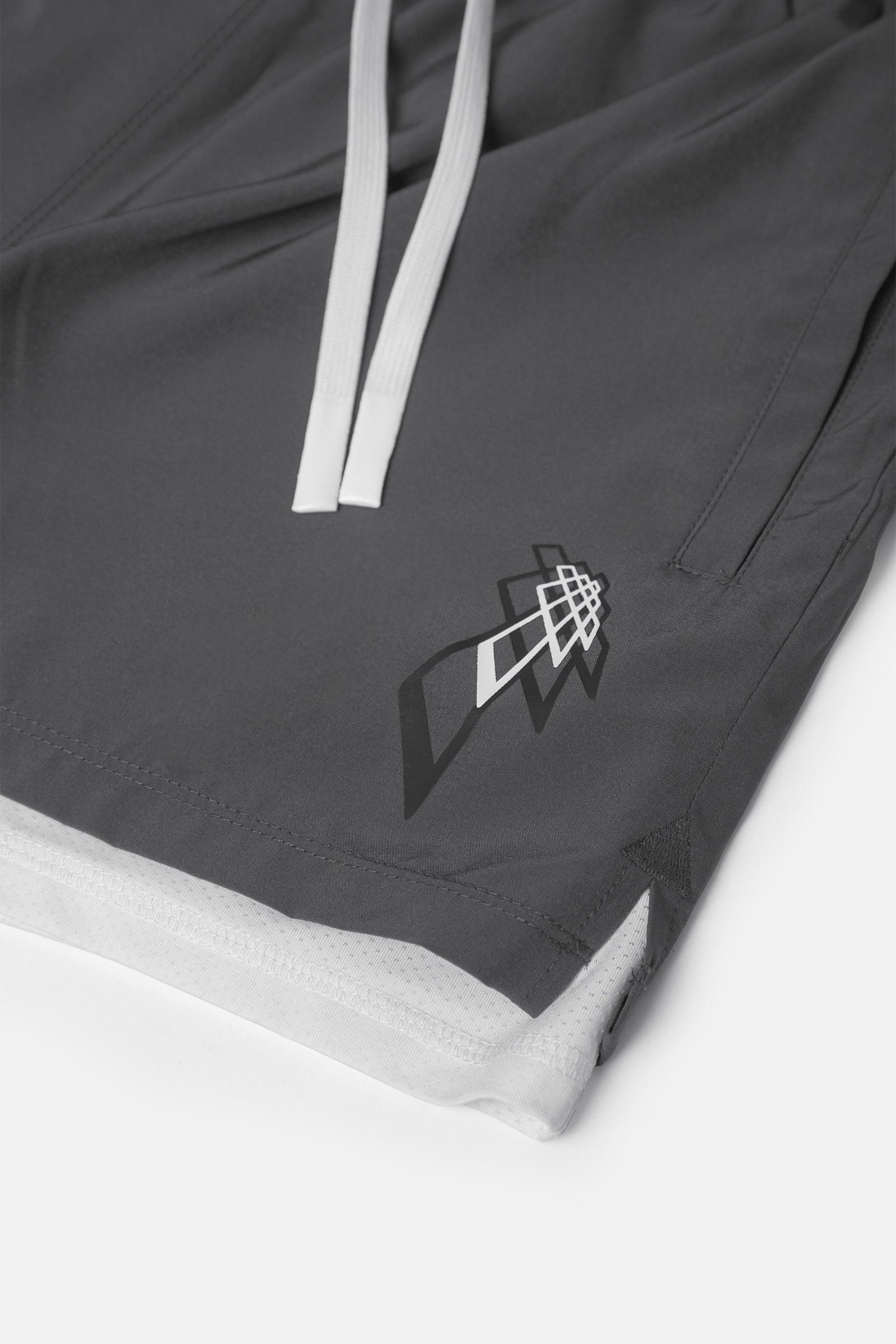 Men's 2 In 1 Active Training 5'' Shorts - Gray sold by Jed North product image thumbnail 7