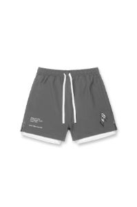 Men's 2 In 1 Active Training 5'' Shorts - Gray sold by Jed North