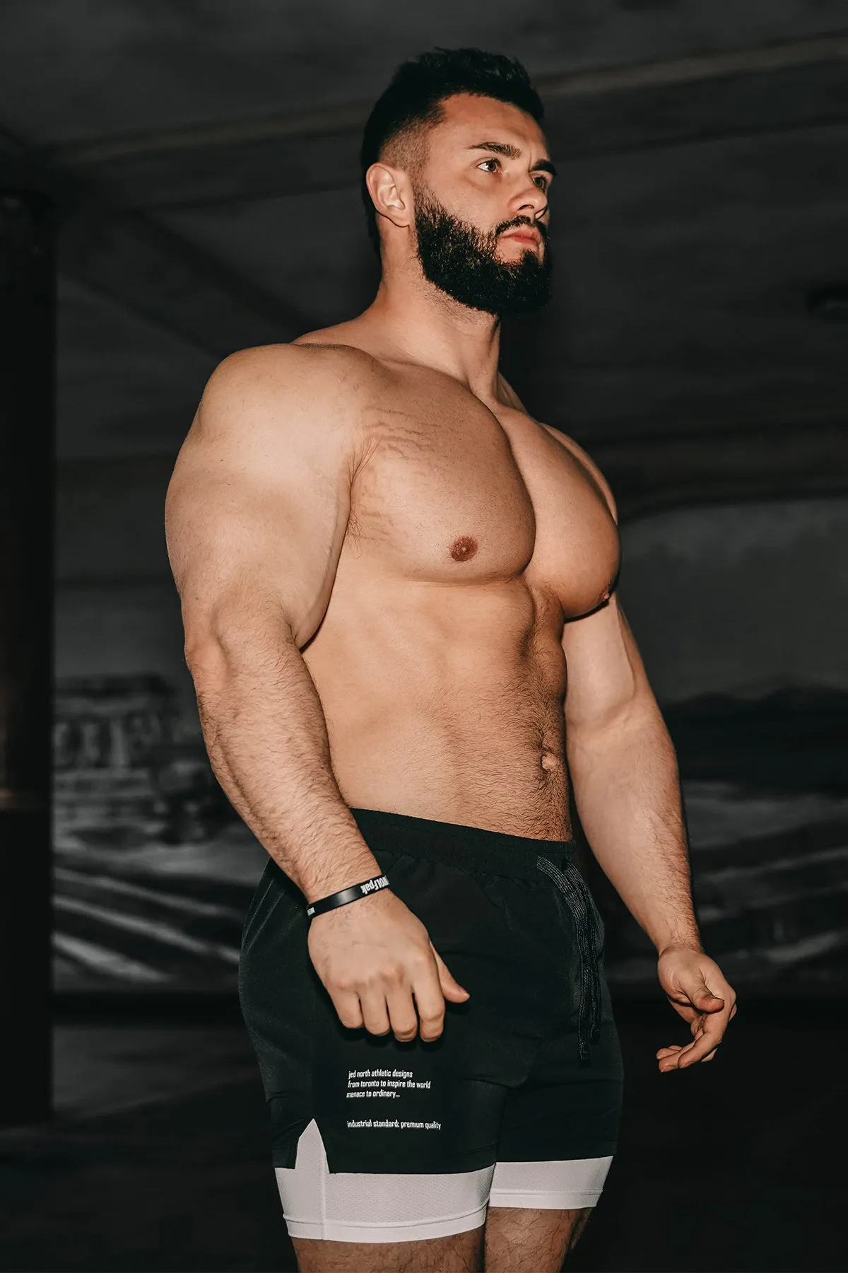 Men's 2-In-1 Active 5" Training Shorts - Charcoal sold by Jed North product image thumbnail 4