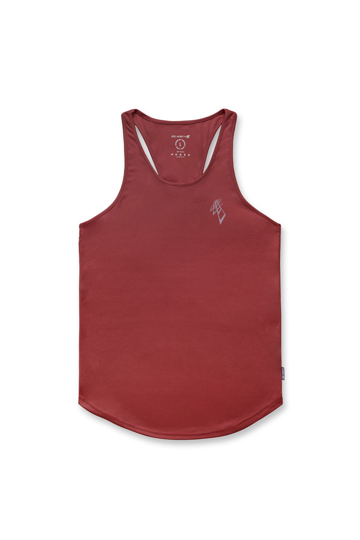 Dri-Fit Bodybuilding Workout Stringer - Maroon Logo sold by Jed North