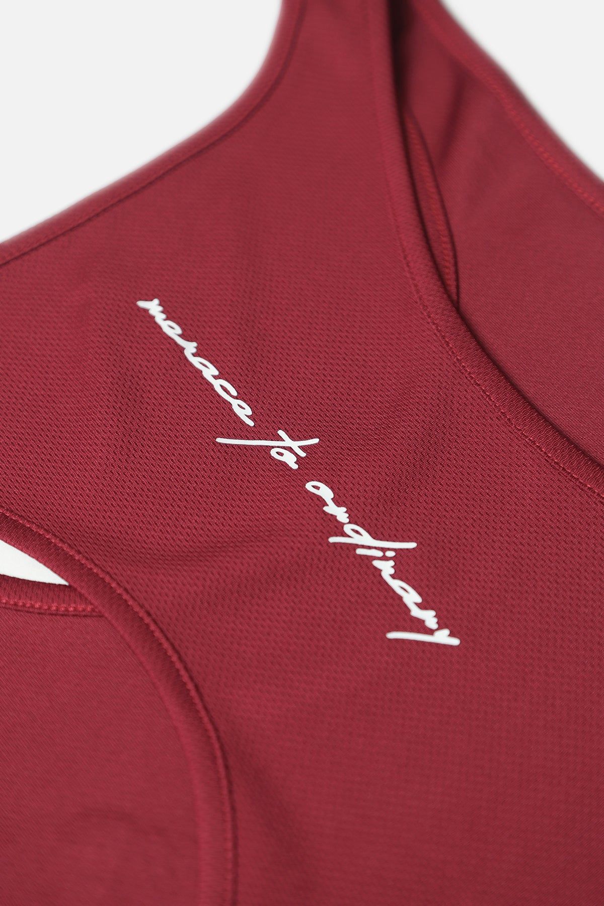 Dri-Fit Bodybuilding Workout Stringer - Maroon Logo sold by Jed North product image thumbnail 4