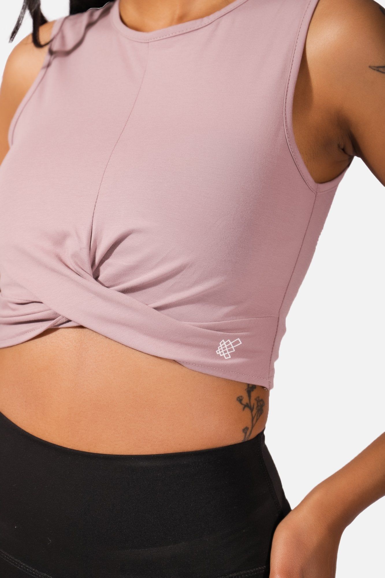 Knot Cropped Tank Top - Purple sold by Jed North product image thumbnail 4