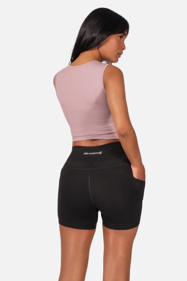 Knot Cropped Tank Top - Purple sold by Jed North product image thumbnail 3