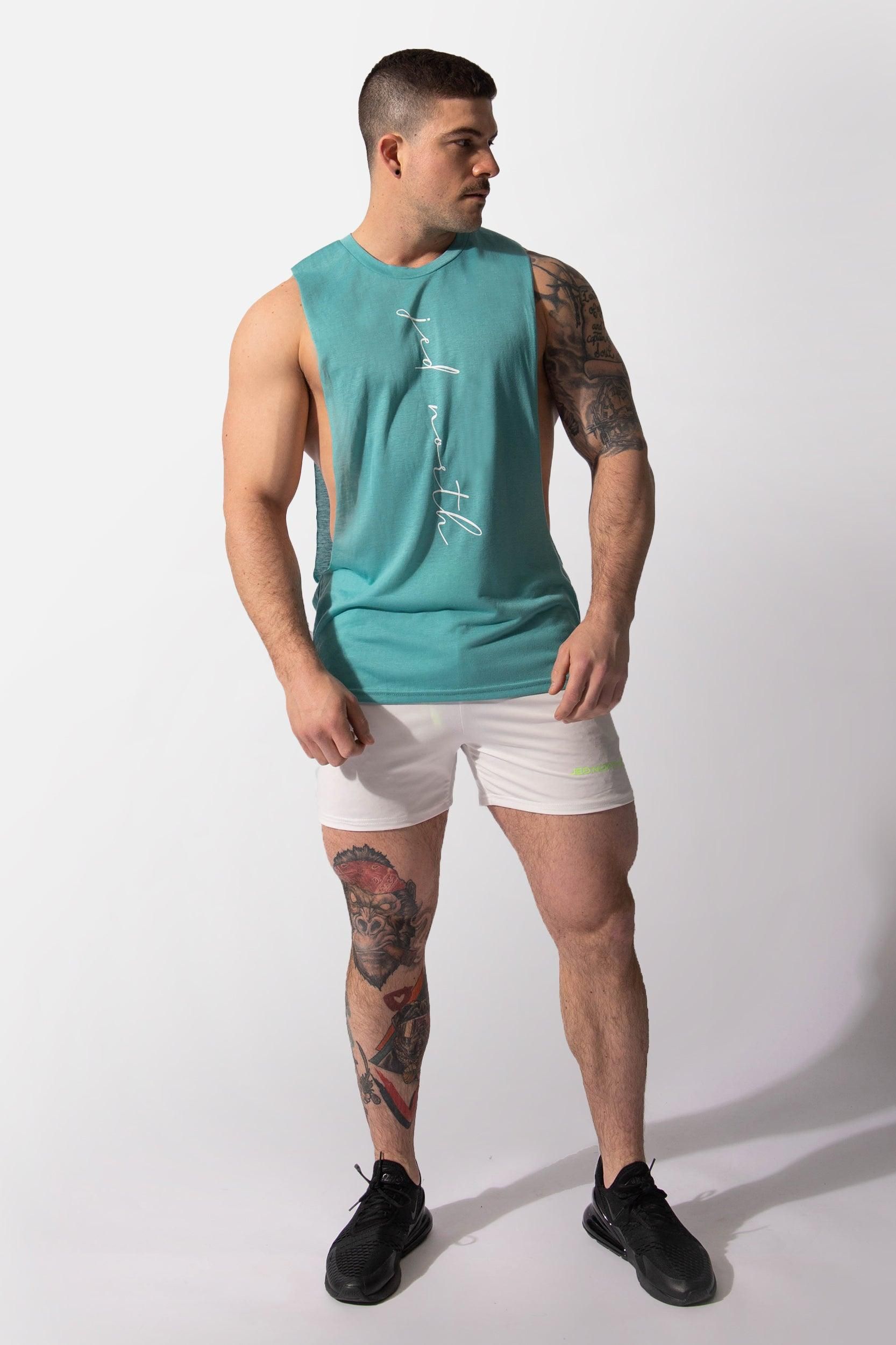Flux Muscle Tee - Teal sold by Jed North product image thumbnail 6