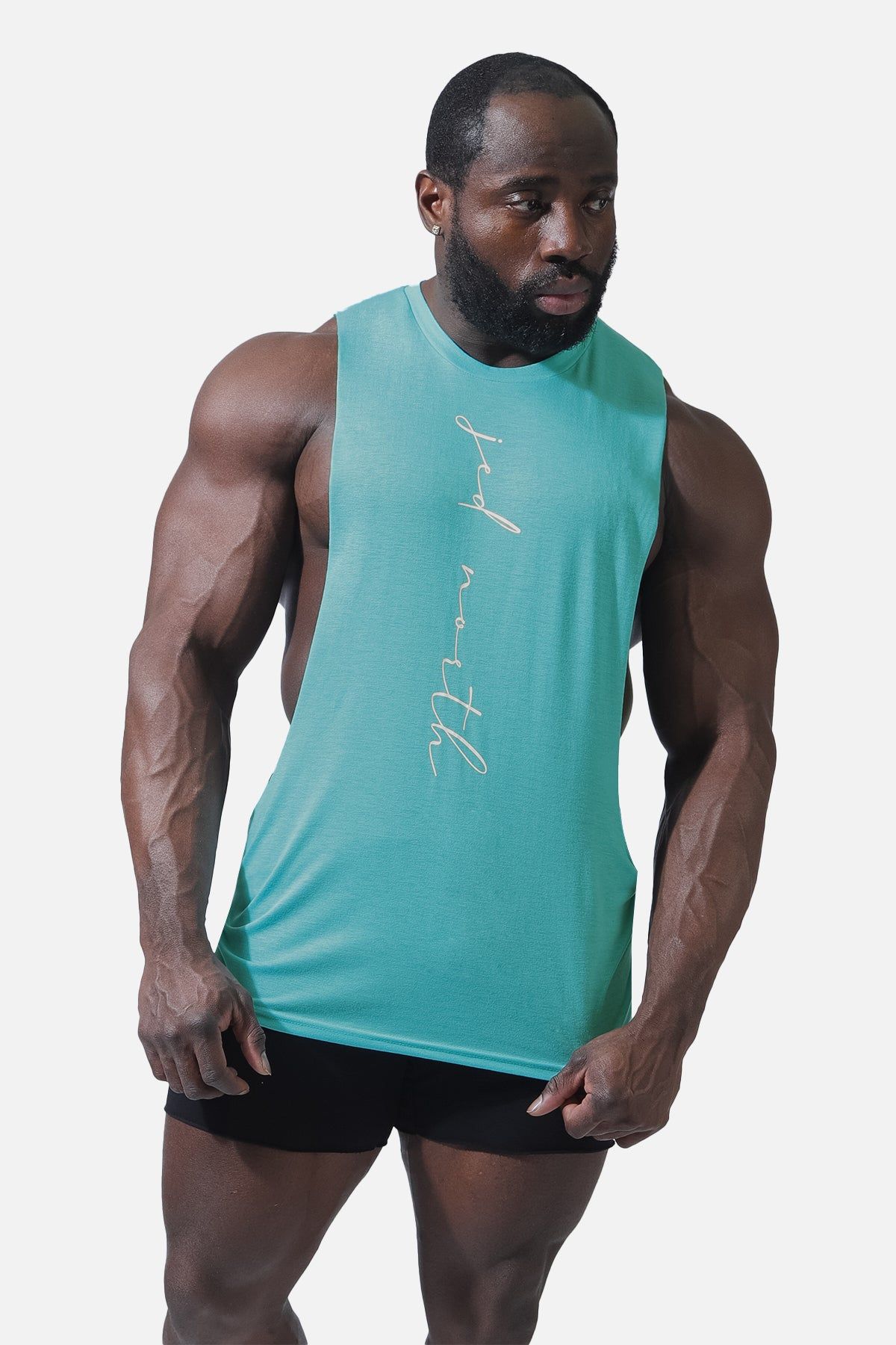 Flux Muscle Tee - Teal sold by Jed North