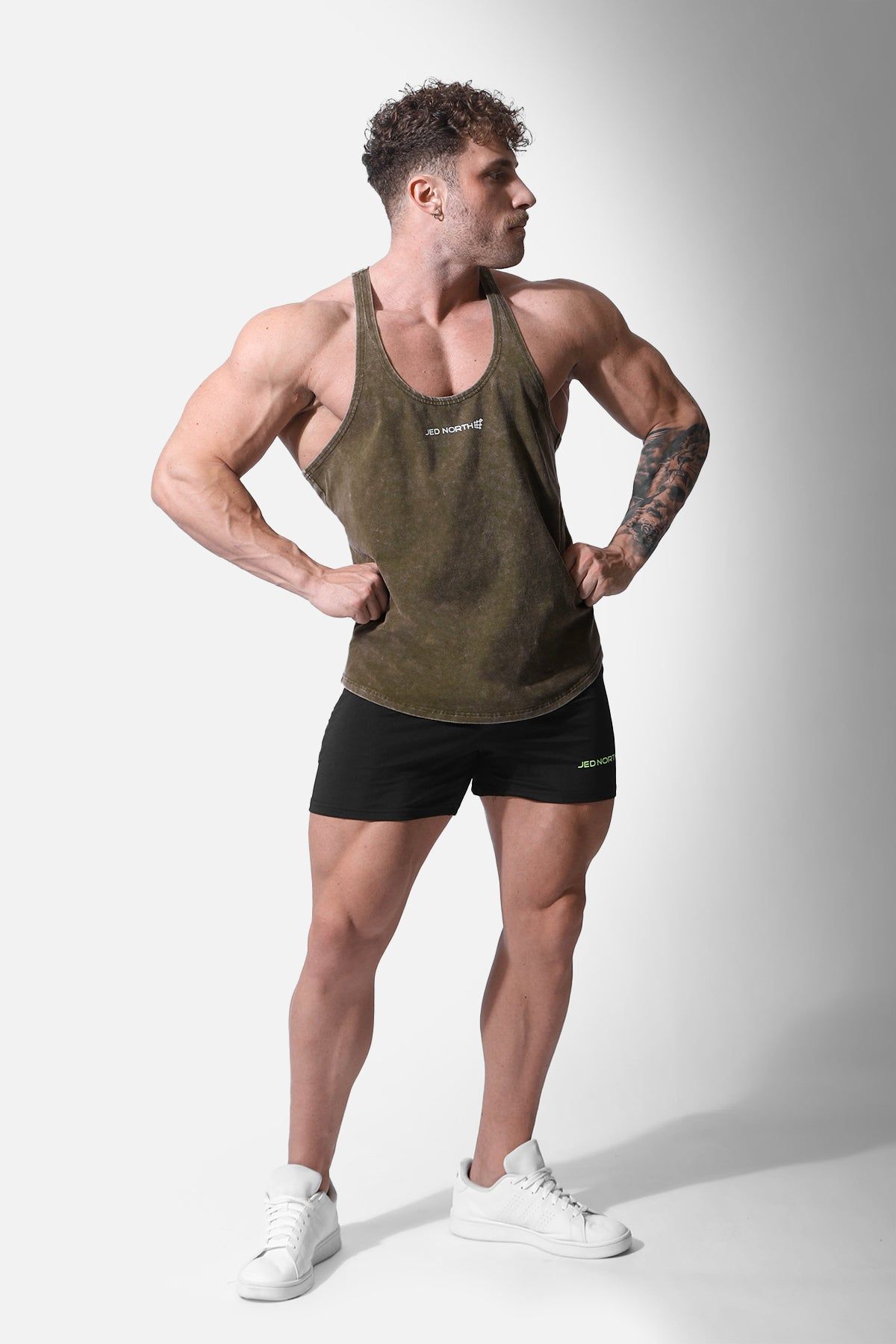 Classic Vintage Washed Racerback Stringer - Olive sold by Jed North product image thumbnail 5
