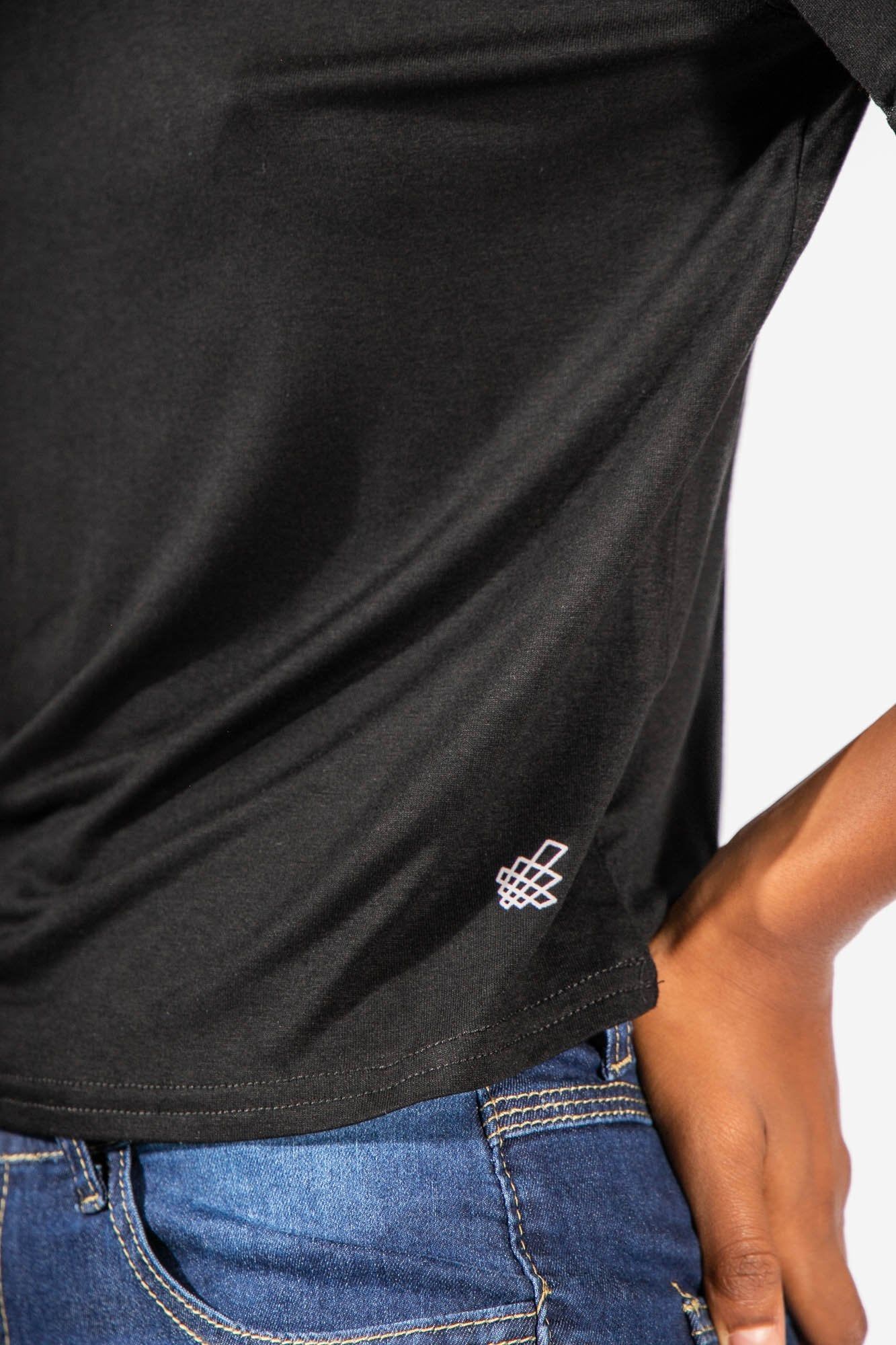 Daydream Over-The-Shoulder Top - Black sold by Jed North product image thumbnail 4