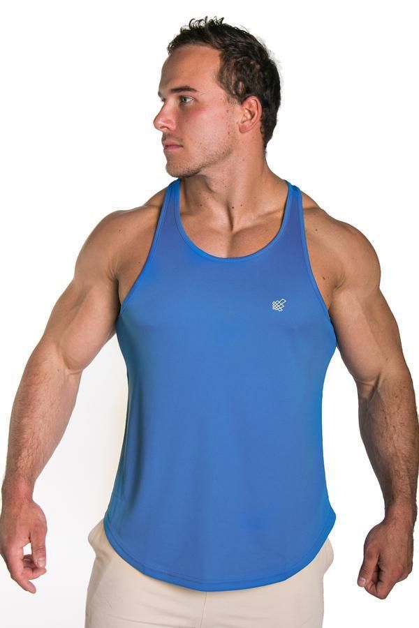 Fast-Dry Bodybuilding Workout Stringer - Blue sold by Jed North product image thumbnail 5