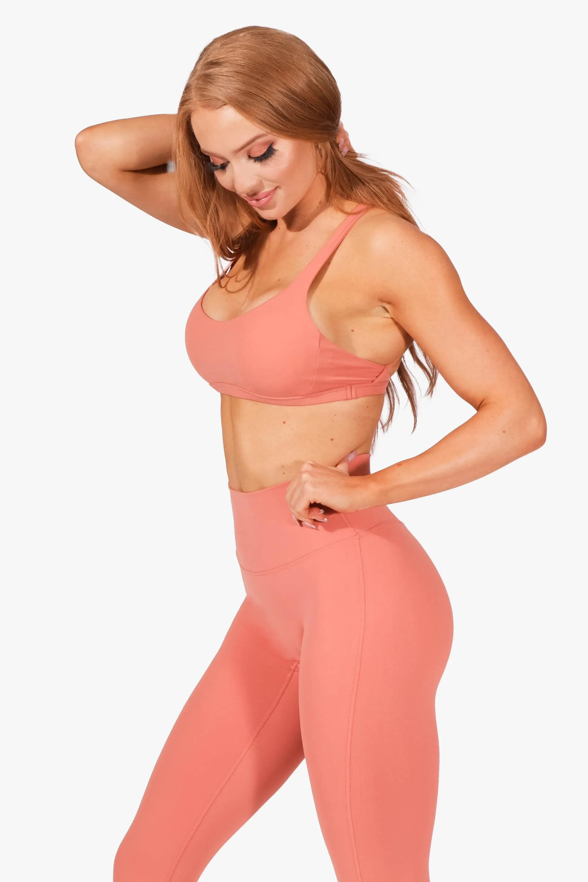 Bloom Criss Cross Sports Bra - Coral sold by Jed North product image thumbnail 5
