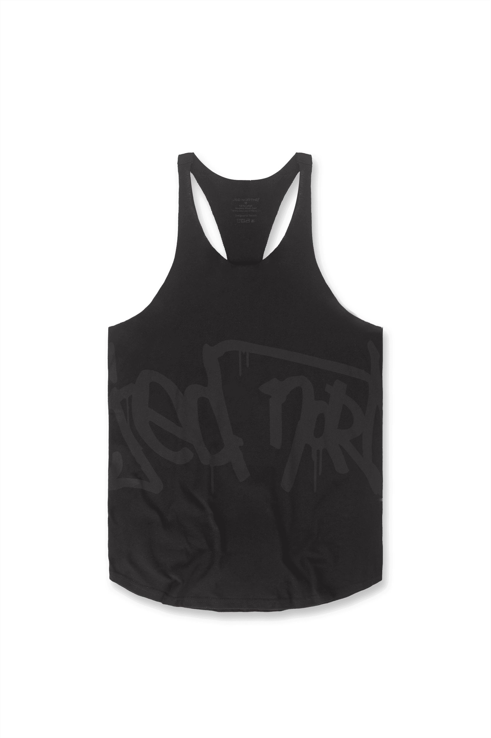 Raw-Edge Bodybuilding Stringer - Black sold by Jed North product image thumbnail 6