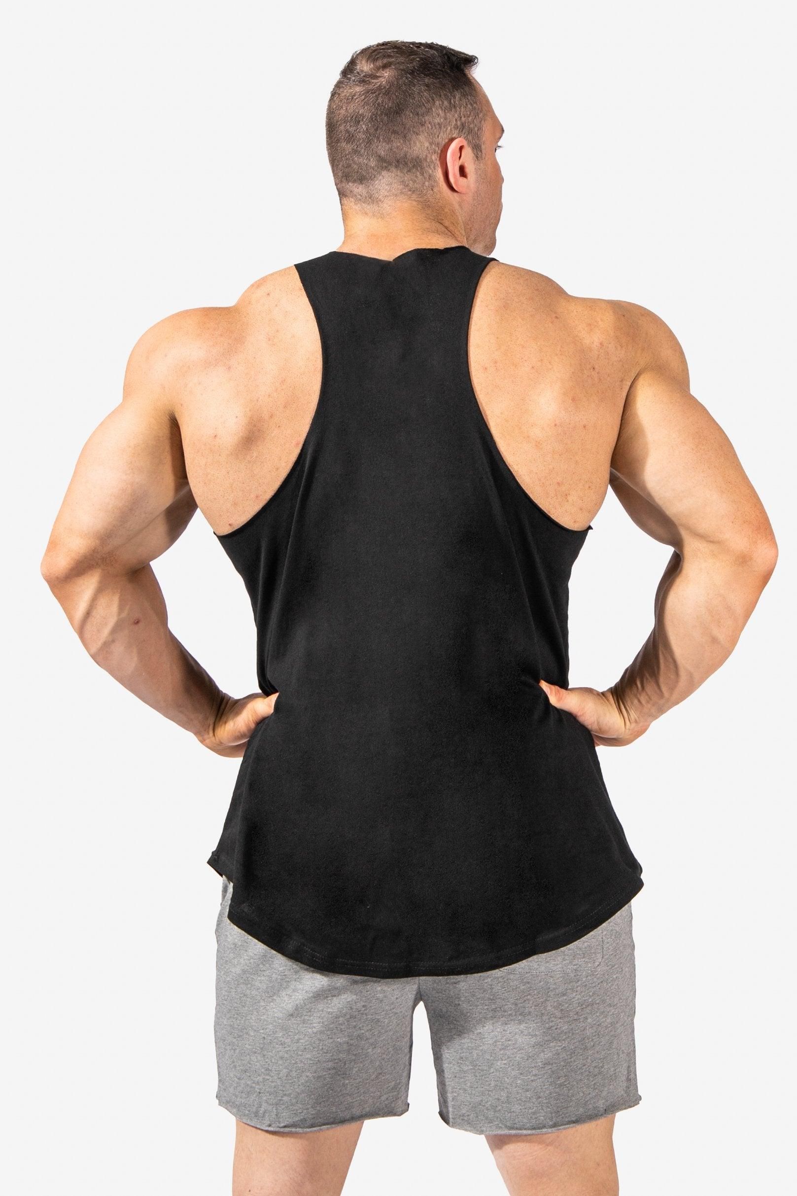 Raw-Edge Bodybuilding Stringer - Black sold by Jed North product image thumbnail 5