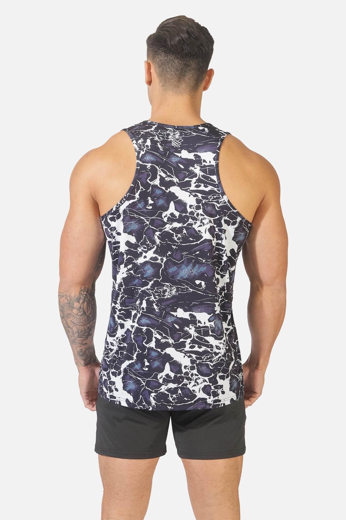 Graphic Muscle Tank Top - Black Marble sold by Jed North product image thumbnail 3